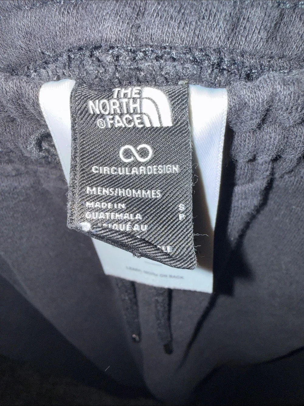 The North Face Men's Black Jogger Sweatpants with Logo Patch